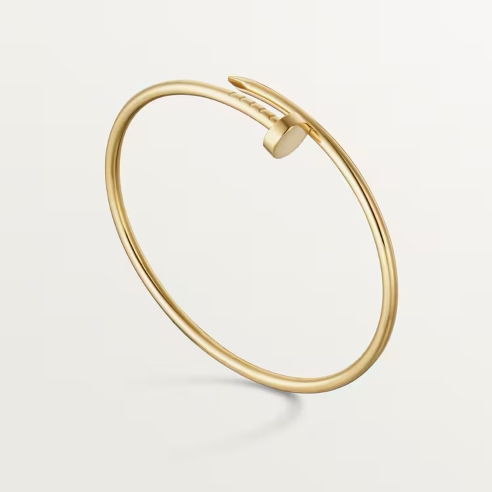💯% AUTHENTIC CARTIER JUST UN CLOU SM BRACELET IN 18KT YG SZ 17
